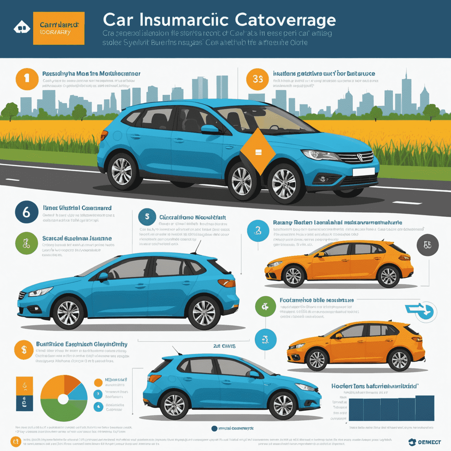 Infographic die de verschillende niveaus van autoverzekeringsdekking in Nederland vergelijkt